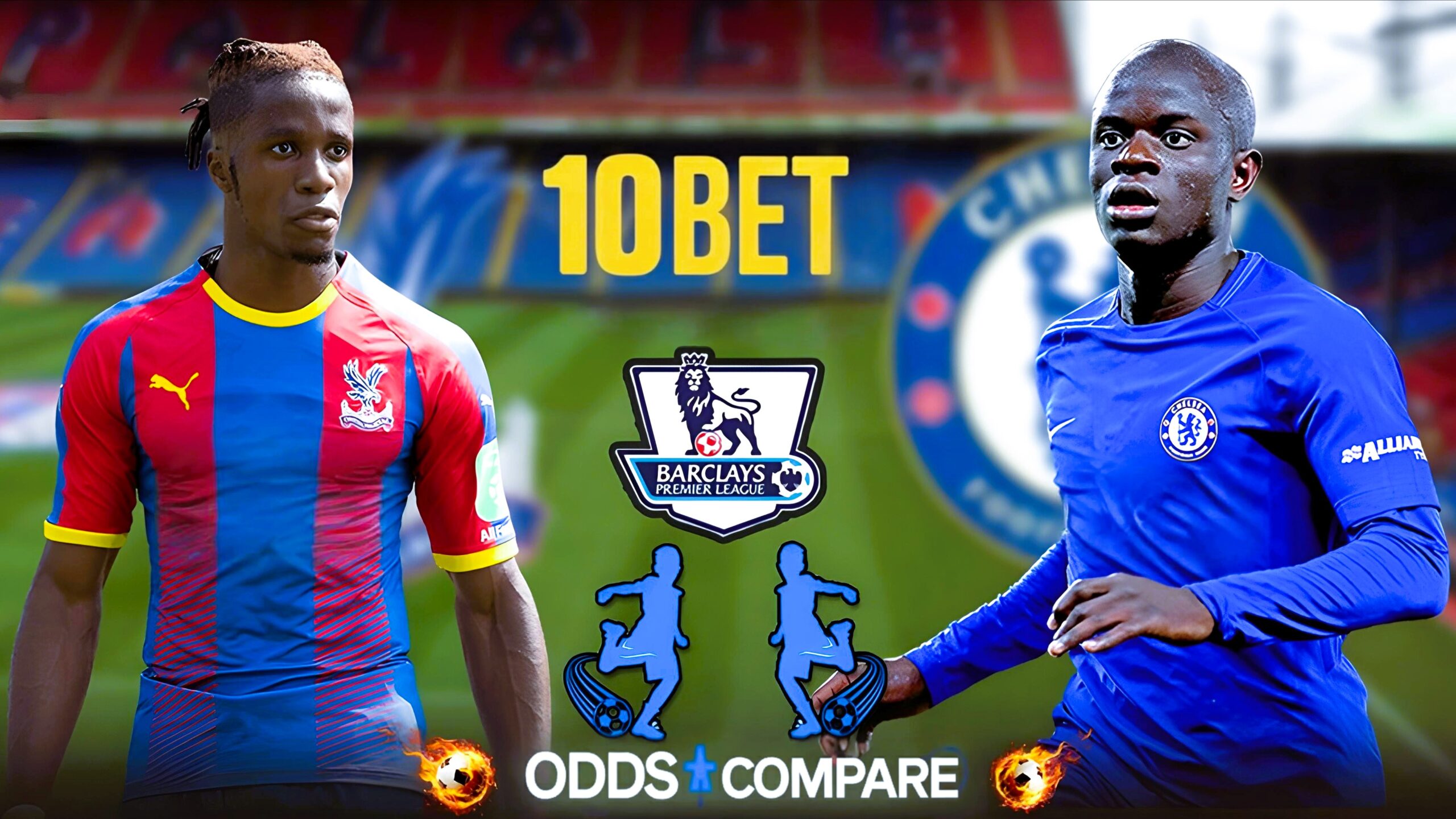 crystal palace vs chelsea - 10bet odds